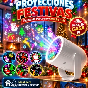 Mini Proyector Navideño LED Interior y Exterior