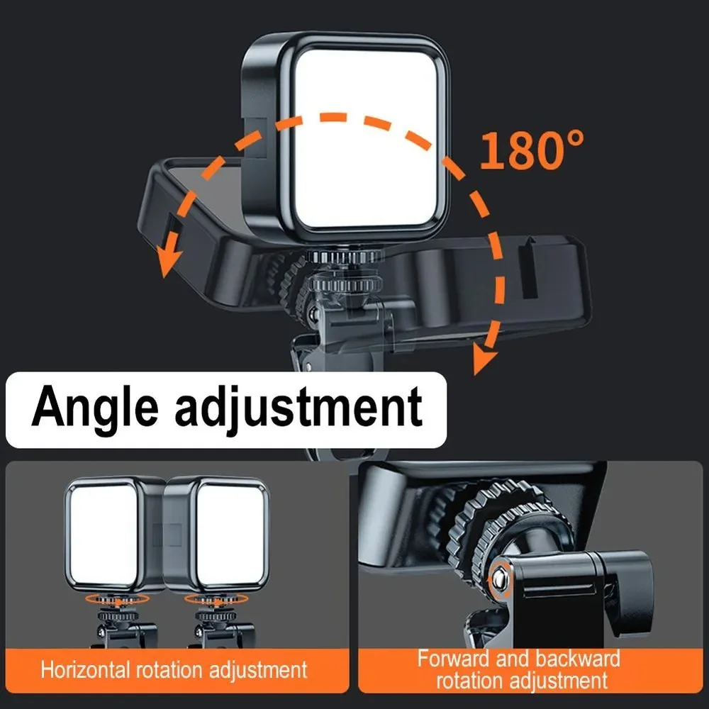 Mini anillo de luz LED para selfies con clip para celular