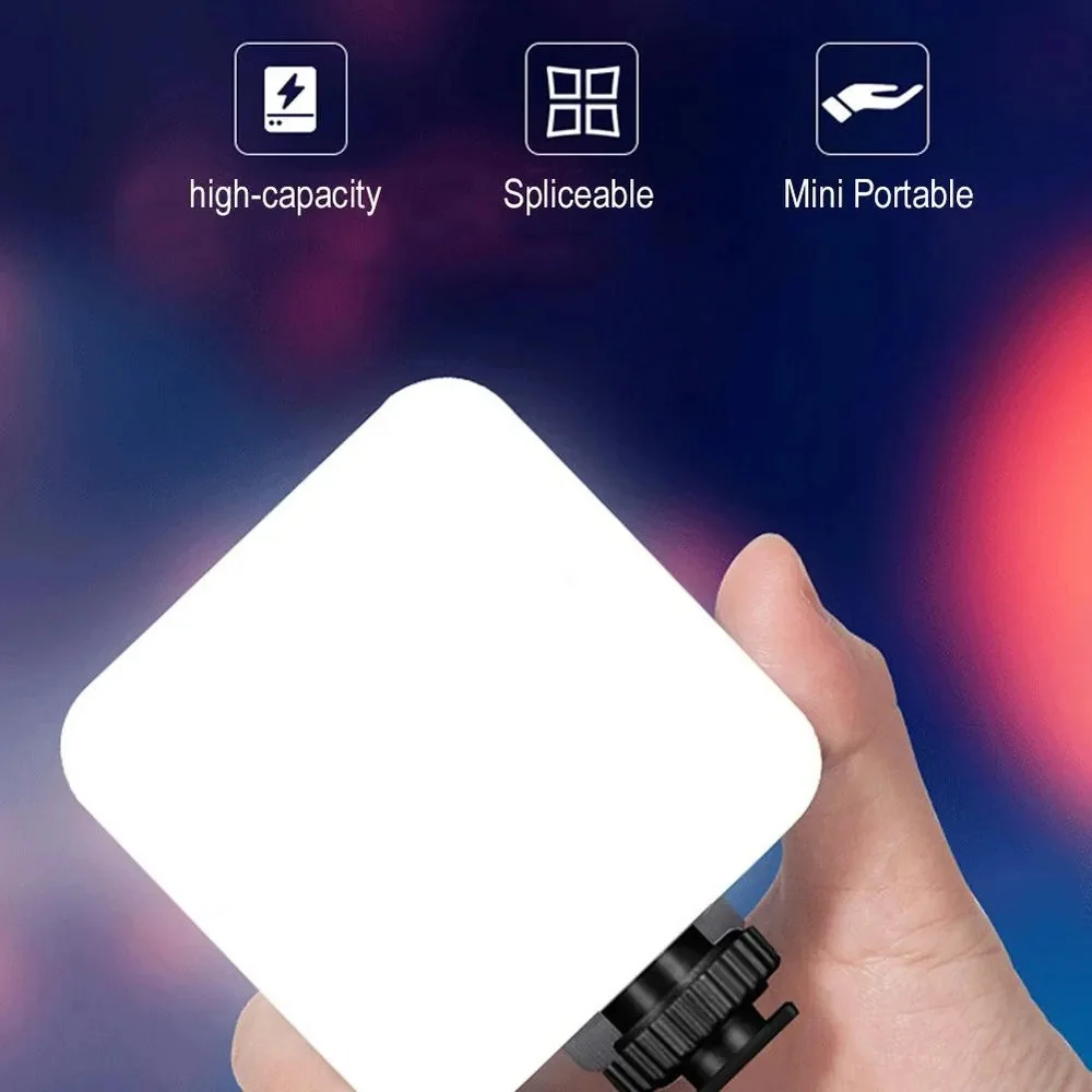 Luz LED para selfies encendida