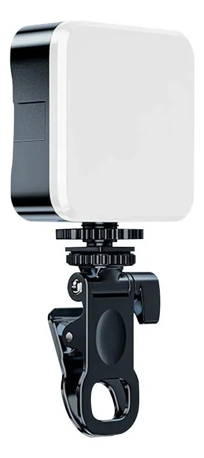 Mini luz LED para selfies vista lateral